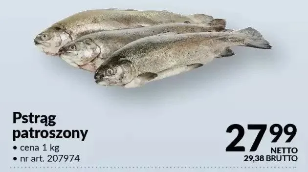 Pstrąg patroszony Makro promocja