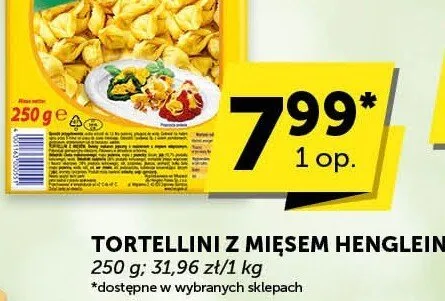 Tortellini z mięsem Henglein promocja w ABC