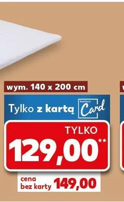 Nakładka na materac z pokrowcem Liv & Bo promocja w Kaufland
