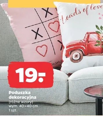 Poduszka dekoracyjna (różne wzory) promocja w Netto