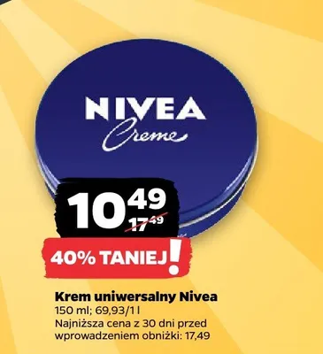 Krem uniwersalny Nivea promocja w Netto