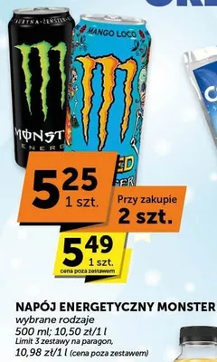 Napój energetyczny Monster wybrane rodzaje promocja w ABC