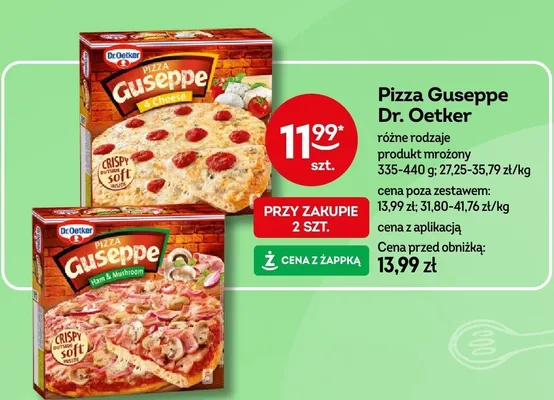 Pizza Guseppe Dr. Oetker różne rodzaje promocja w Żabka