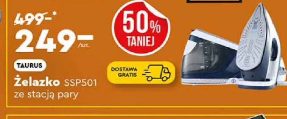 Żelazko  SSP501 ze stacją pary promocja w Biedronka