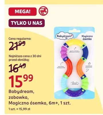 Zabawka, Magiczna ósemka, 6m+, 1 szt. Babydream promocja w Rossmann