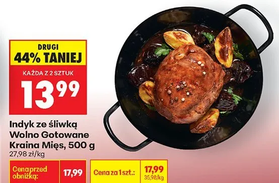 Indyk ze śliwką Wolno Gotowane 500 g promocja w Biedronka