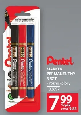 Marker permanentny Pentel 3 szt., różne kolory promocja w Selgros