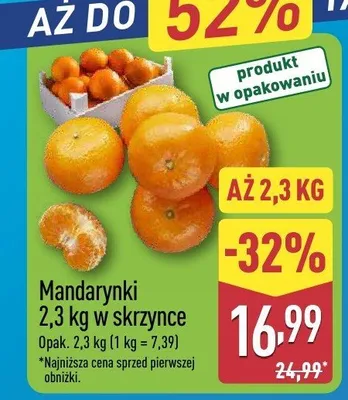 Mandarynki promocja w Aldi