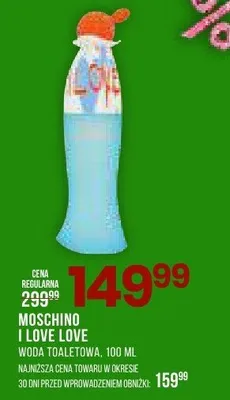 Woda toaletowa MOSCHINO I LOVE LOVE 100 ML promocja