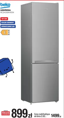 Lodówka RCSA300K40SN 181cm Beko promocja w RTV EURO AGD