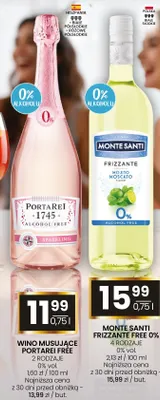 Wino Monte Santi Frizzante Free 0% Mojito Moscato promocja w Twój Market