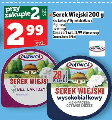 Serek Wiejski Piątnica 200 g promocja w TOPAZ