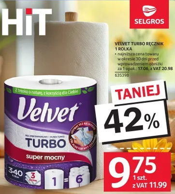 Ręcznik papierowy promocja w Selgros