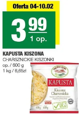 Kapusta kiszona Charsznickie Kiszonki promocja w SPAR