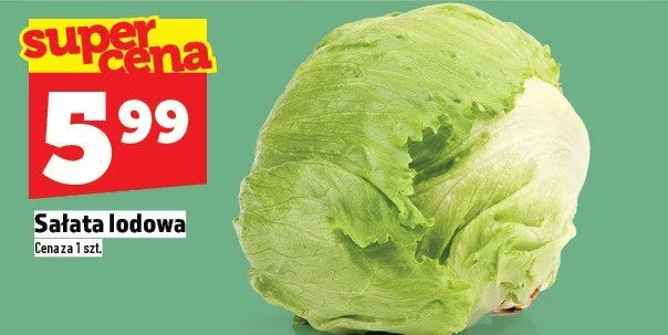 Sałata lodowa polska kl.i promocja w TOPAZ