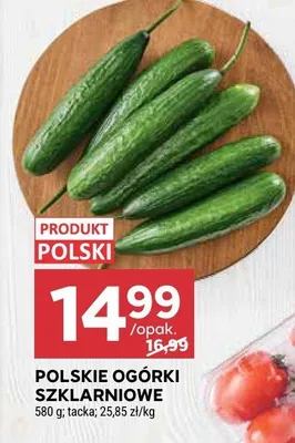 Ogórki szklarniowe polskie promocja w Stokrotka