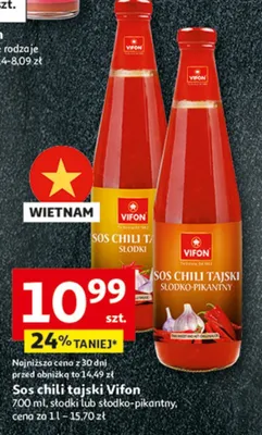 Sos chili tajski słodko-pikantny Vifon promocja w Auchan