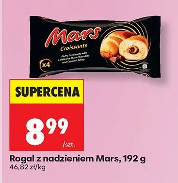 Rogal z nadzieniem Mars promocja w Biedronka