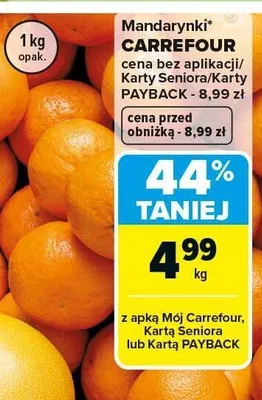 Mandarynki promocja w Carrefour