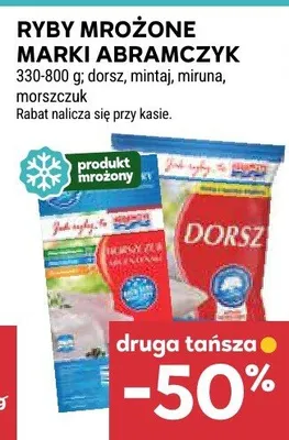 Ryby mrożone marki Abramczyk dorsz, miętus, morszczuk promocja w Stokrotka