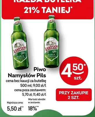Piwo Namysłów Pils promocja w Żabka