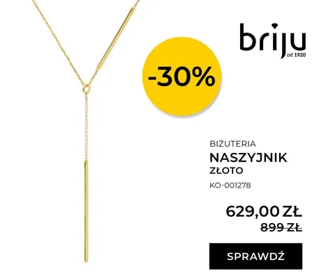 Naszyjnik złoto promocja w Briju
