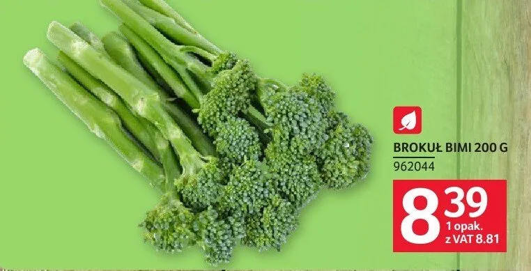 Brokuł promocja w Selgros