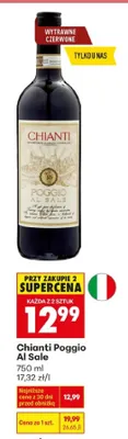 Wino Chianti Poggio Al Sole promocja w Biedronka