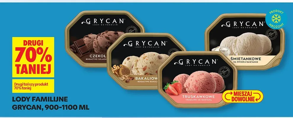 Lody familijne, bakaliowe promocja w Biedronka