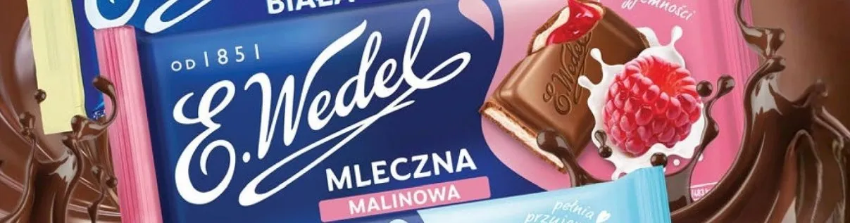 Czekolada Mleczna Malinowa E.Wedel promocja w Dino