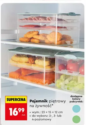Pojemnik piętrowy na żywność promocja w Biedronka