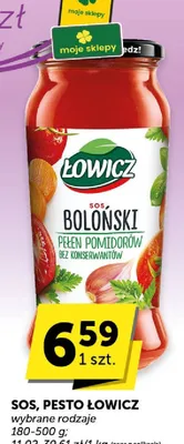 Sos Boloński pełen pomidorów bez konserwantów Łowicz promocja w Groszek