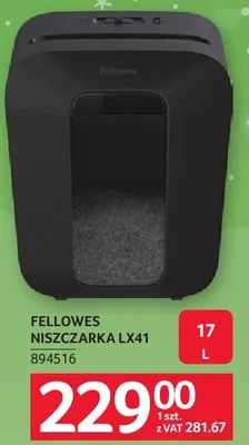 Niszczarka FELLOWES LX41 promocja w Selgros