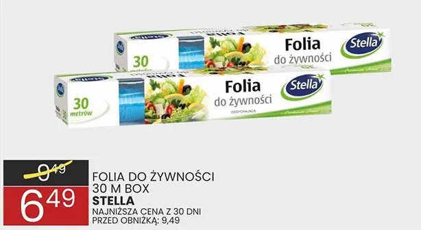 Folia do żywności 30 m box STELLA promocja w Wafelek