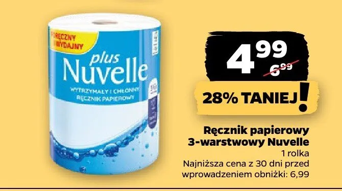 Ręcznik papierowy 3-warstwowy Nuvelle promocja