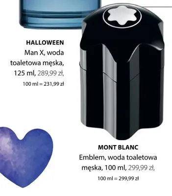 Perfumy HALLOWEEN Man X, woda toaletowa męska promocja w Hebe