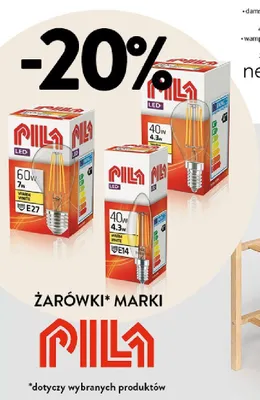 Żarówki marki Pila -20% promocja w Intermarche