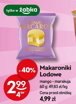 Makaroniki Lodowe mango-marakuja promocja w Żabka
