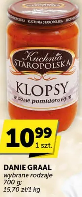 Klopsy w sosie pomidorowym Kuchnia Staropolska Danie Graal promocja w Euro Sklep
