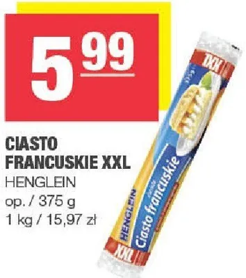 Ciasto francuskie XXL Henglon promocja w SPAR