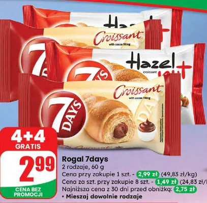 Croissant Rogal, 2 rodzaje promocja w Dino