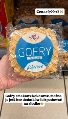 Gofry smakowe kokosowe promocja w Intermarche