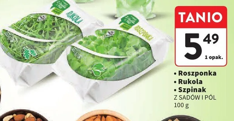 Rukola Z SADÓW I PÓL promocja w Intermarche