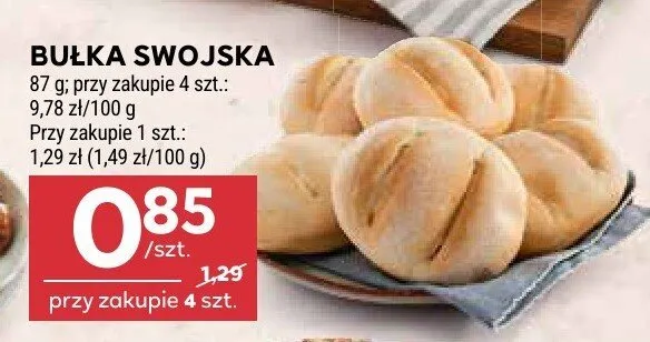 Bułka swojska Carrefour promocja w Stokrotka