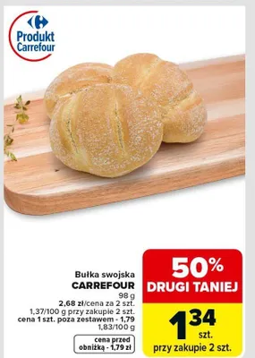 Bułka swojska CARREFOUR promocja w Carrefour