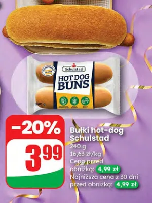 Bułki hot-dog  promocja w Dino