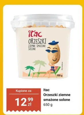 Orzeszki ziemne smażone solone 650 g promocja w Dino