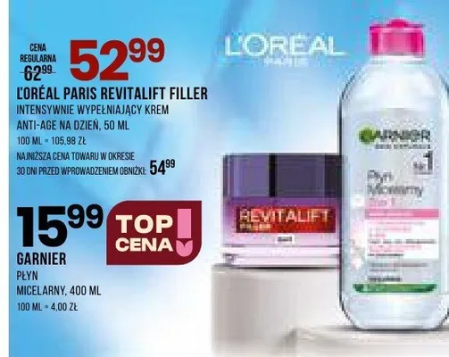 Płyn micelarny GARNIER HYALURONIC ALOE promocja w Drogerie Natura