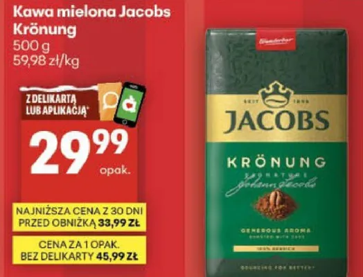 Kawa mielona Jacobs Krönung promocja