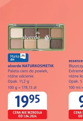 Paleta cieni do powiek alverde NATURKOSMETIK różne odcienie promocja